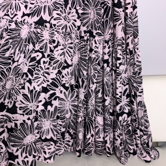 Free People Tiers You Sleeveless Maxi Dress Pink Washed Black combo new small - Picture 6 of 16